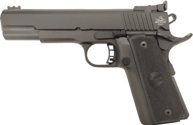 Rock Island Armory 56922-10 M1911-A2 22 TCM 5" Black Semi-Auto Pistol