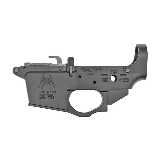 Spikes Tactical STLS920 Spider Stripped Lower Receiver 9mm Luger 7075-T6... - Spike's Tactical - 9mm Luger for sale at Smoke Wagon Firearms