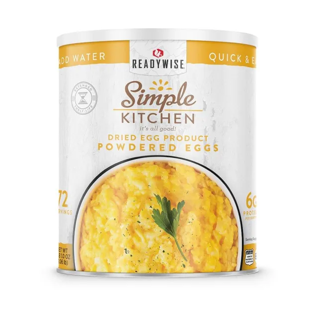 Readywise Simple Kitchen Powdered Eggs 72 Serving - ReadyWise