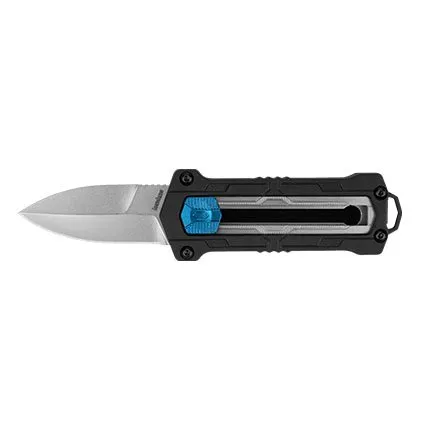 Kershaw 1190 Kapsule Stonewash Plain Edge 1.9" Manual Sliding Lock - Kershaw