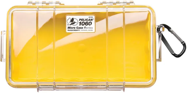 Buy Pelican 1060-027-100 Micro Case Yellow/Clear 9" Hard Case online