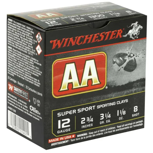 Winchester Ammo AASC128 AA Super Sport Sporting Clay 12Gauge 2.75" 1... - Winchester - 12 Gauge