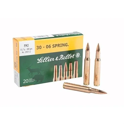 Sellier & Bellot Rifle Ammunition .308 Winchester Full Metal Jacket 180 ... - Mag-Tech/Sellier- Bellot - 308 WINCHESTER