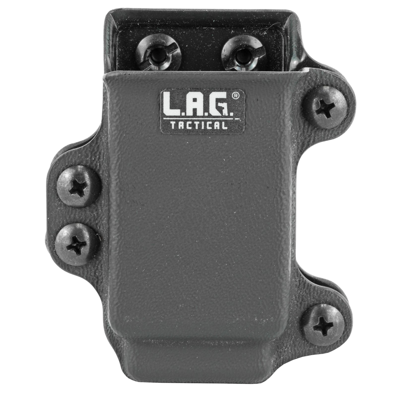 L.A.G. Tactical 34002 Kydex Double-Stack Mag Carrier .45ACP/10mm Black - L.A.G. Tactical, Inc. - .45 ACP/10mm Auto