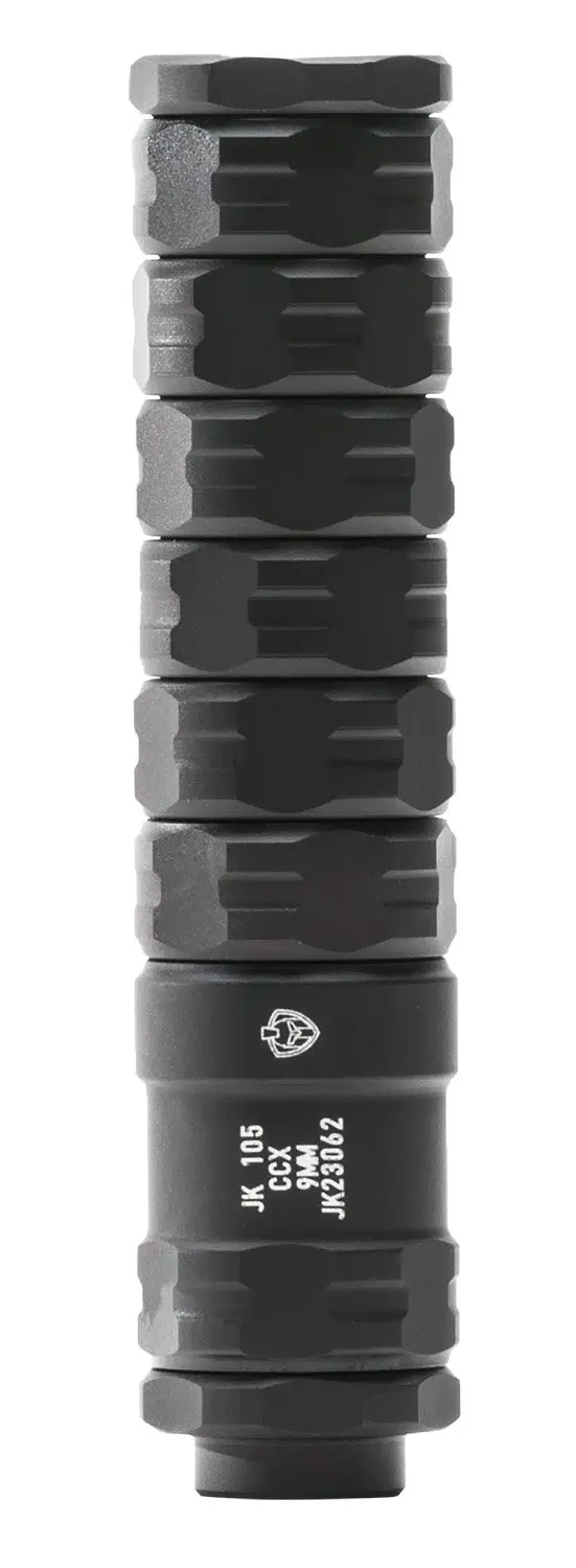 JK Armament JK105CCX9 9mm Concealed Carry Suppressor 1/2x28 Compact