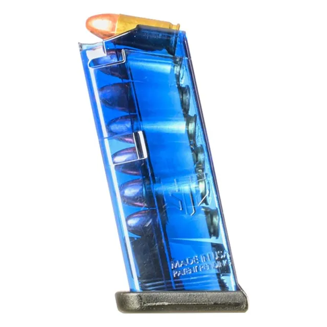 Buy Elite Tactical Systems Glock 43 Magazine 9mm 7-Round Translucent Blue online
