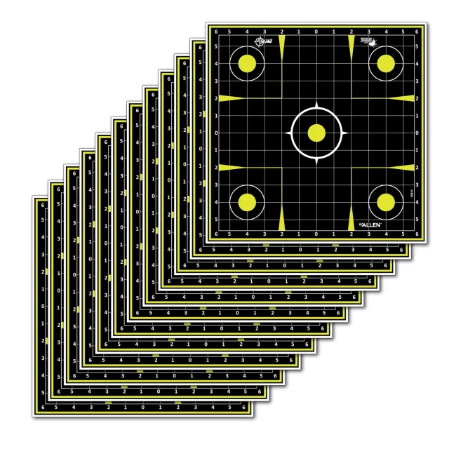 Allen Company EZ-Aim 15211 Splash Reactive Sight Grid Non-Adhesive 12 Pack - Allen Company