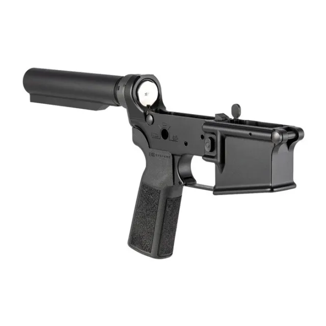 Sons OF LIBERTY GUN WORKS AR-15 LOWER RECEIVER SEMI-COMPLETE ANGRY PATRIOT BLACK