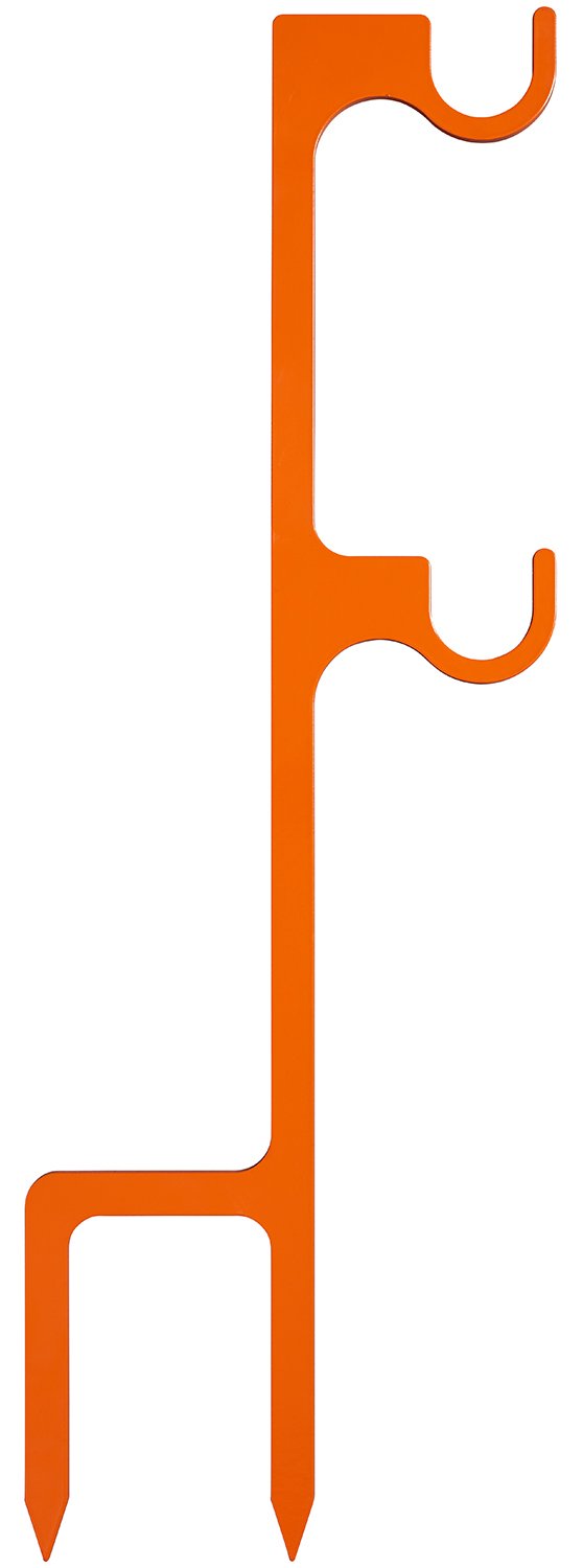 Champion 44915C Impact Steel Double Hanger Stake 19" Orange Rimfire - Champion - 19" TALL
