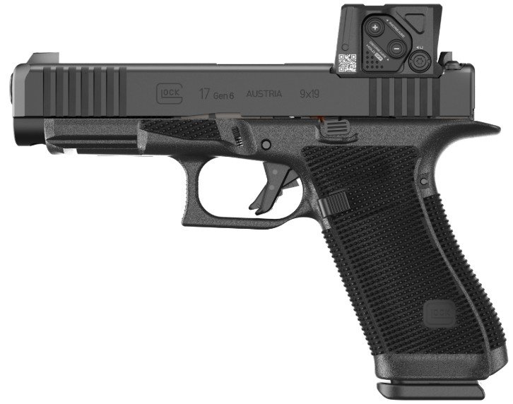 GLOCK P61750B03DC8A3 G17 G6 ORS 9mm 4.49" nDLC Semi-Auto Pistol - GLOCK - 9mm