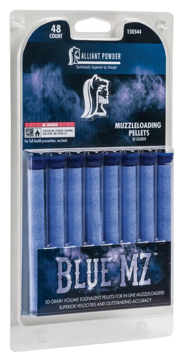 Alliant Blue MZ Muzzleloader Powder Pellets 50gr 48-Pack