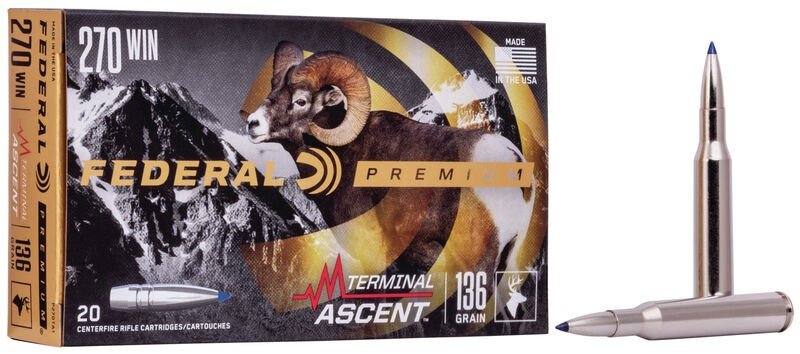 Federal Premium Ammunition P270TA1 270 Win 136gr 20 Round Box - Federal Premium Ammunition - 270 Win