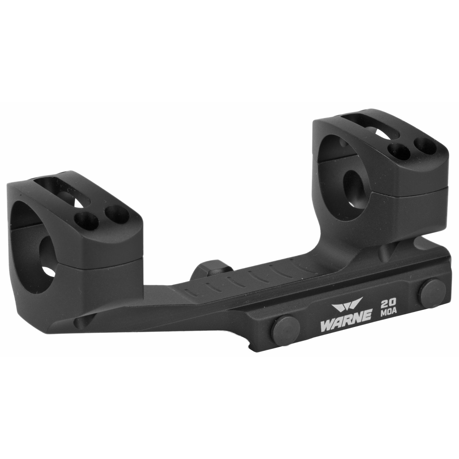 Buy Warne LRSKEL1TW Gen 2 1" Scope Mount 20 MOA 6061 Aluminum Black online