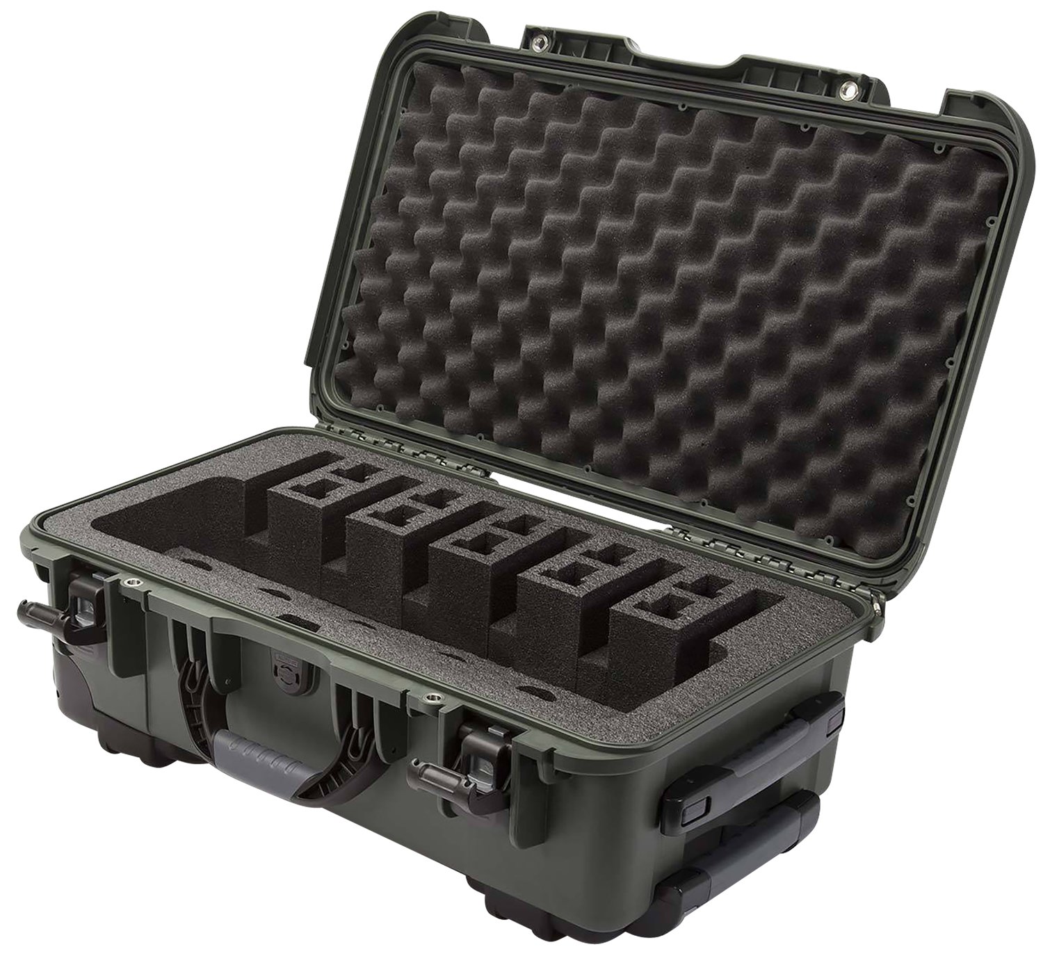 Buy Nanuk 9356UP6 Olive Pistol Case, Foam Padding, 22"x14"x9" Interior online