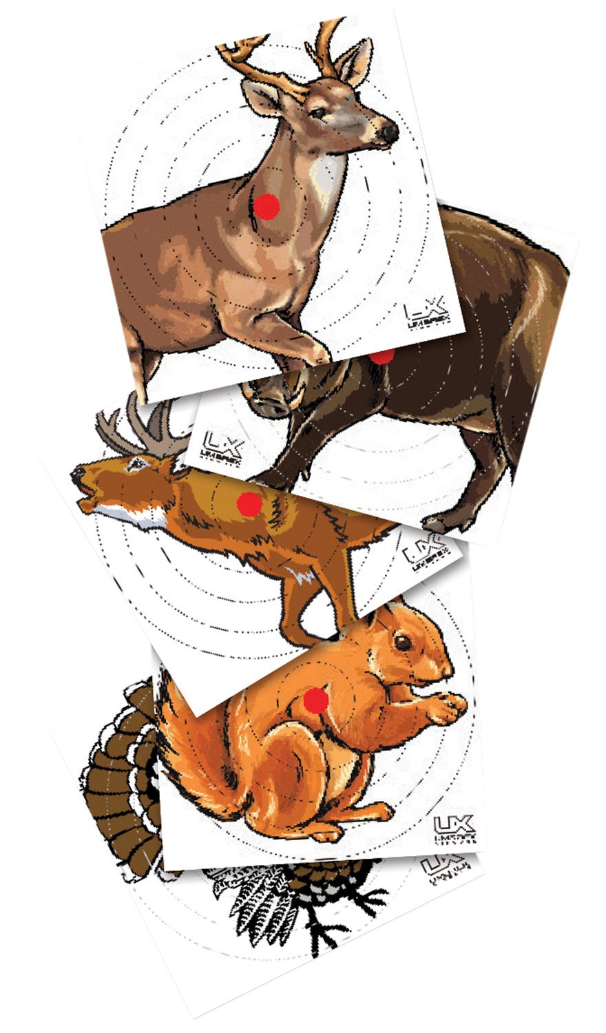 UMA 2218076 Paper Targets Animals Hanging Heavy Paper 100 - UMA