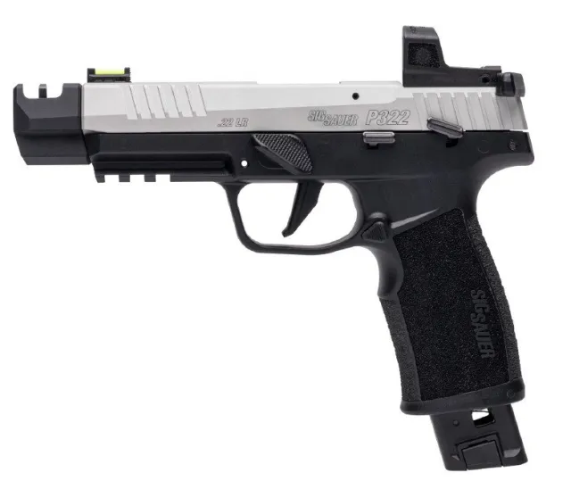 P322-COMP 22LR Pistol Two Tone Slide Red Dot Compensator 25-Round Mag