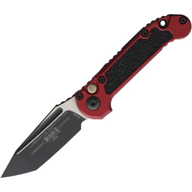 Microtech LUDT G3 3.5 In TNT/STD/BLK Merlot ALU Handle - MICROTECH
