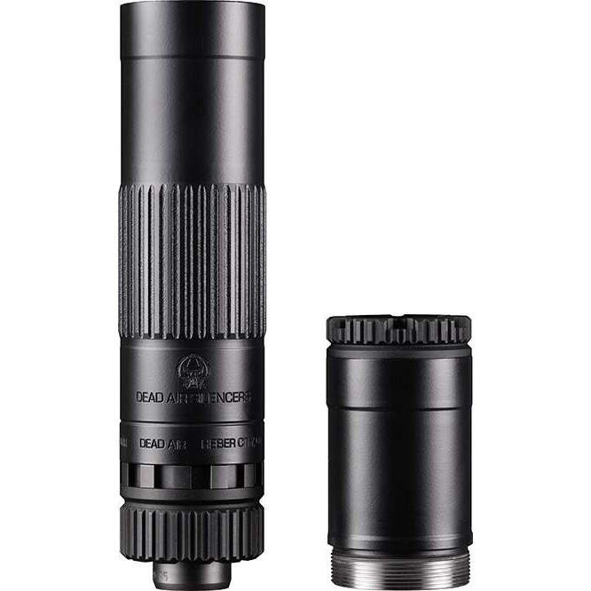 Dead Air MOJAVE9 Modular 9mm Luger Suppressor - Black Titanium/17-4 Stainless Steel/7075-T6 Aluminum - 1.41" - 1/2"-28 - Dead Air - 9MM