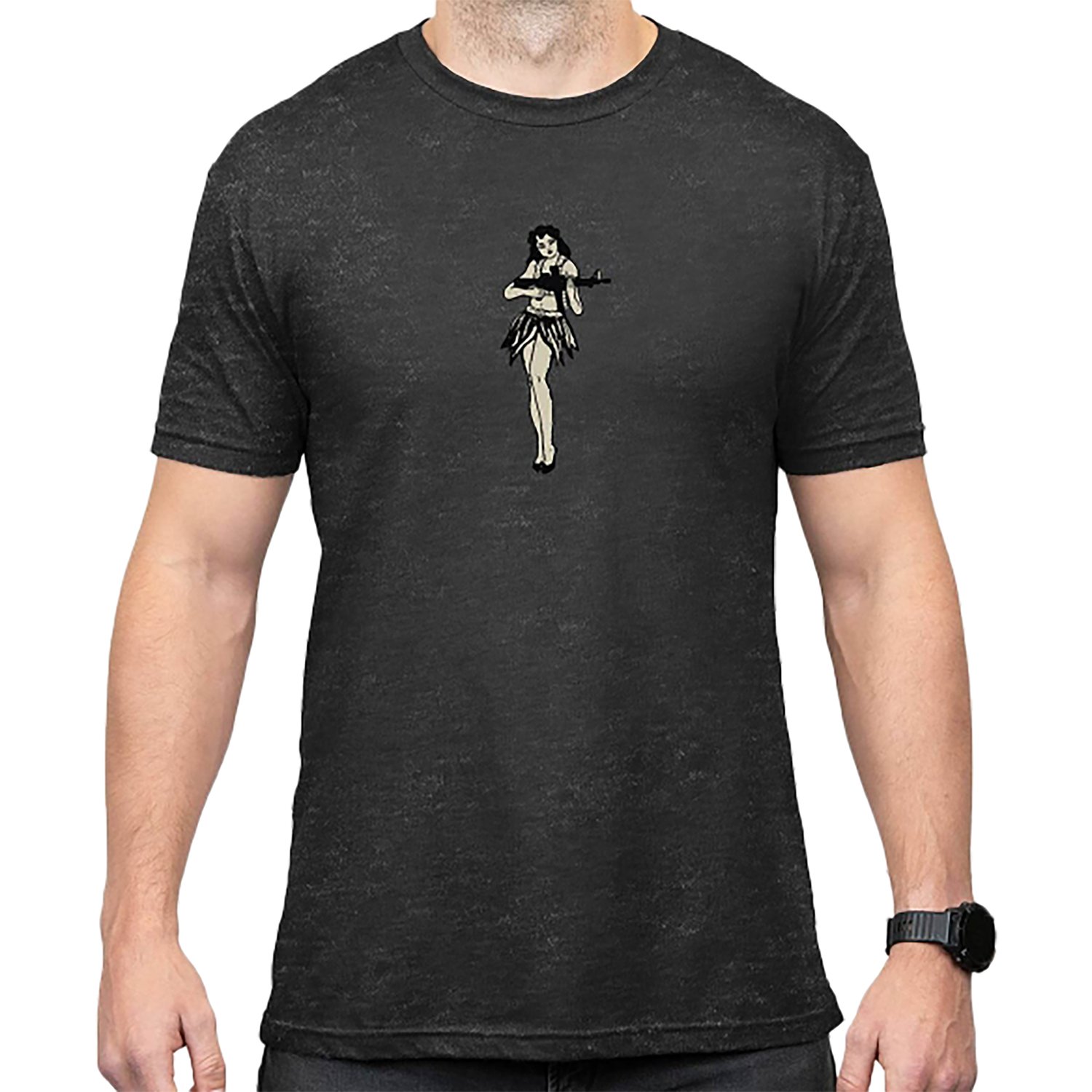 Magpul MAG1117-010-XL Hula Girl CVC Charcoal Gray Short Sleeve XL - Magpul Industries