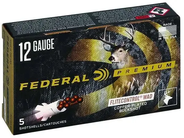 Federal Premium Ammunition PFC154 00 Buck 12 Gauge 2.75 In 9 Pellets - Federal Premium Ammunition - 12 Gauge