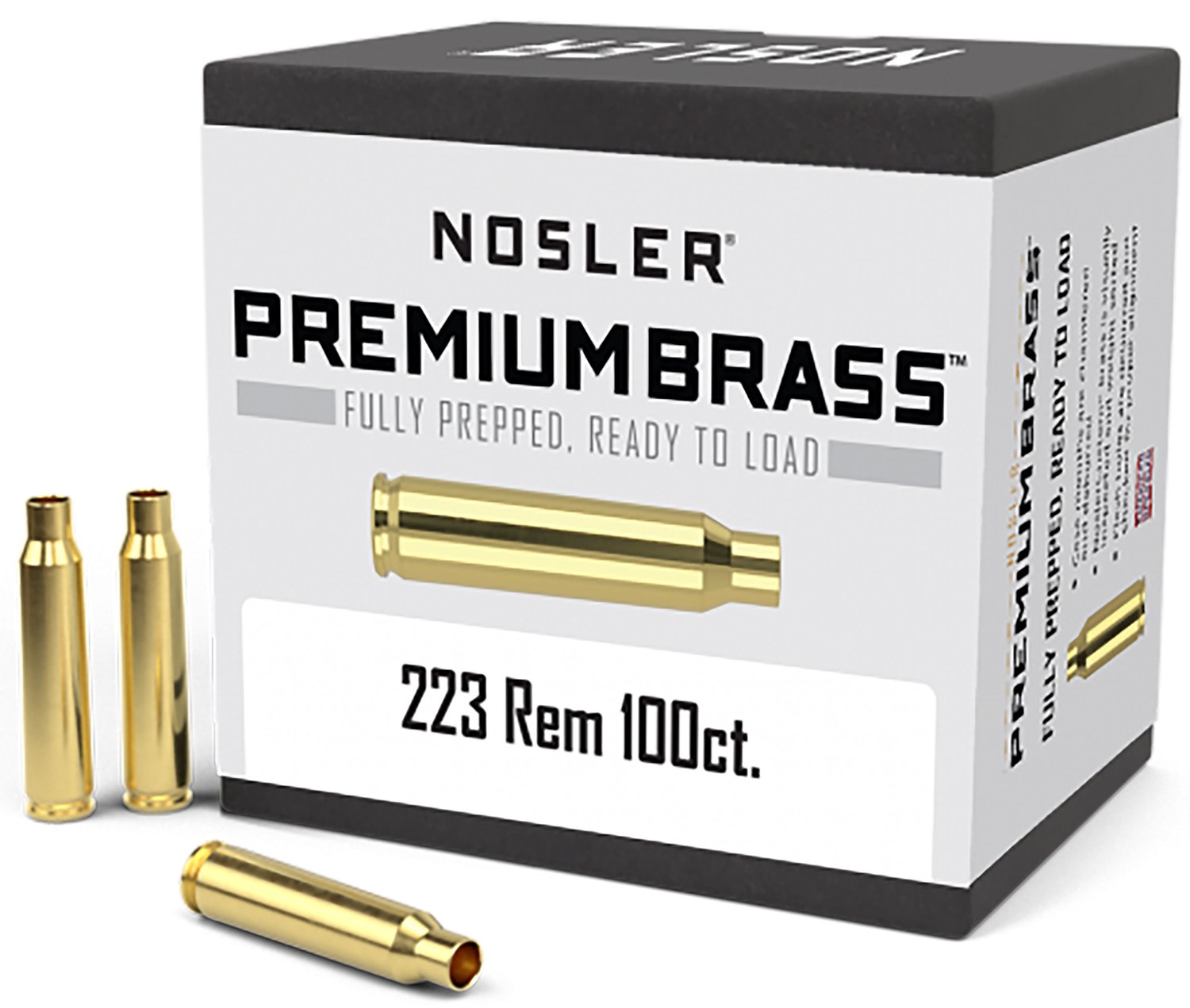 Remington Unprimed Brass 100 Count 10098 172 vs Nosler .223 Remington - Nosler - 223 Remington