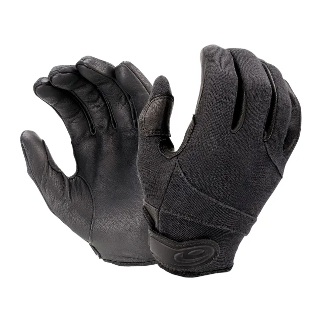 Hatch StreetGuard SGK100FR Small Black Glove - Kevlar Interlock Liner, Neoprene & Nylon Spandex Back, Extreme-Grip Palms