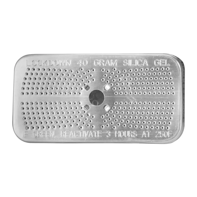 Lockdown 222555 Silver Silica Gel 40g Oven-Rechargeable Vented Can - Lockdown