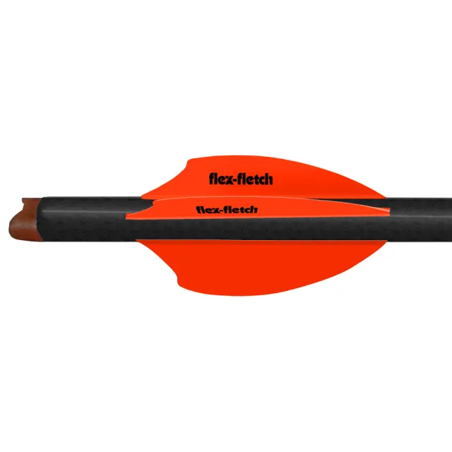 Flex Fletch SK2 Vanes Blaze Orange 2 In 100 Pack SK-2-BLZ-100 - Flex Fletch