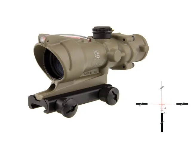 Trijicon TA31-C-100372 ACOG Scope FDE Cerakote Dual Illumination 5.56 NATO - Trijicon - 223 REM | 5.56 NATO