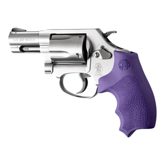 Buy Hogue Overmolded Rubber Bantam Grip Closed Backstrap S&W Round Butt J-Frame Revolvers Purple online
