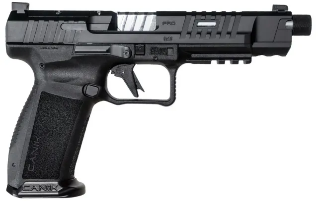 Canik Mete SFx Pro 9mm 5.74" Threaded Barrel 18/20rd Black Pistol - CENT - 9mm