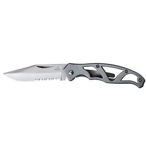 Gerber Paraframe Mini Stainless Serrated Compact Folding Knife - Gerber