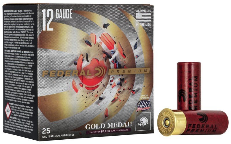 Federal GMT111 7.5 Gold Medal 12GA 2-3/4" 1oz 1290fps #7.5 Shotshells 25rd - Federal Premium Ammunition