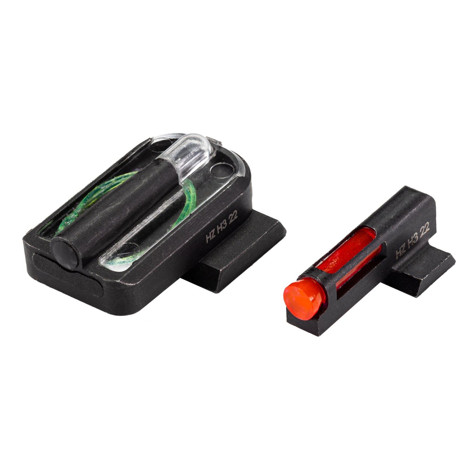 HiViz FastDot H3 Sight Set for Smith & Wesson M&P Red/Green Tritium - Hi-Viz
