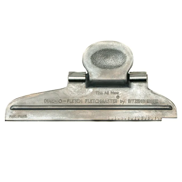 Precision Ground Die-Cast Bitzenburger Fletching Clamp Straight - Model 2000 Silver - Bitzenburger