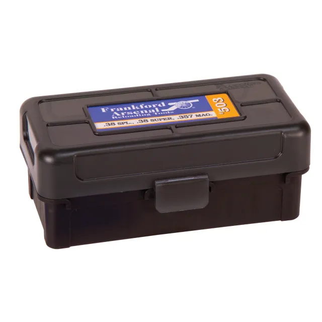 FRANKFORD ARSENAL AMMO BOX 38 S&W/SPC 357MG 50RND BL/SMK HT - Frankford Arsenal - 38 SPECIAL
