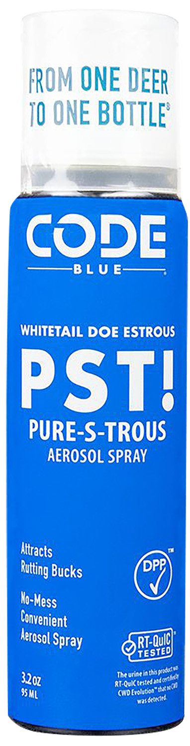 Code Blue Doe PST! Pure-S-Trous Estrous Aerosol Spray 3.2 oz - Code Blue