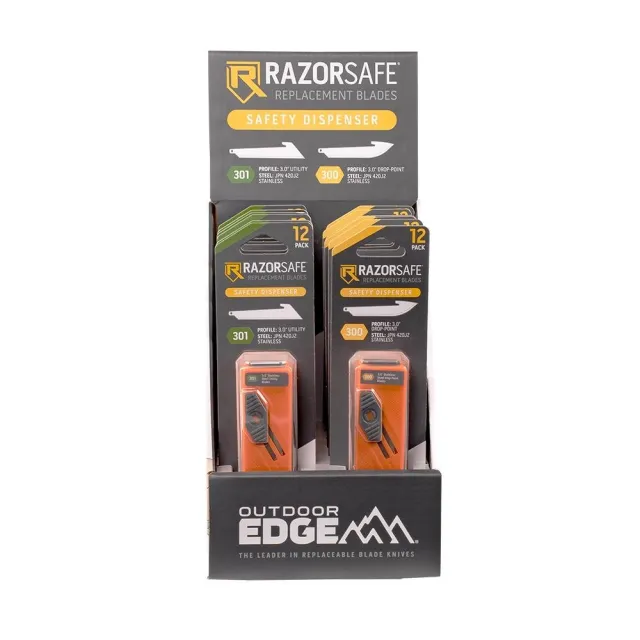 Buy Outdoor Edge RazorSafe Blade Dispenser Display 12/ct BD306DP6U online