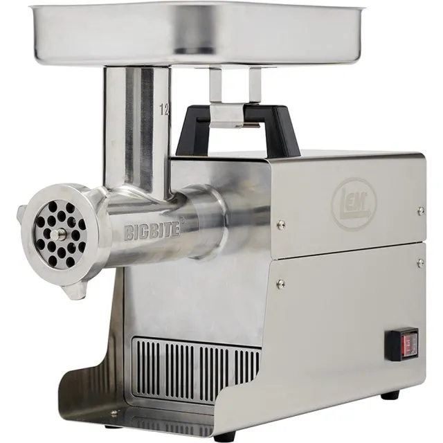 LEM Products 17801 Big Bite #12 Electric Grinder, 0.75 HP, Stainless Steel - DNZ Products