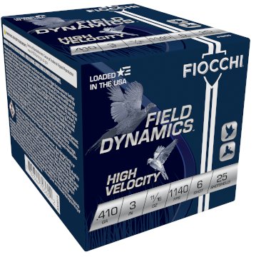 Buy Fiocchi 410HV6 High Velocity Lead 410ga 3" Sz6 11/16oz Shotgun Ammo online