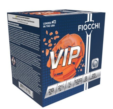 Buy Fiocchi 28VIP9 Exacta Target VIP 28Gauge 2.75" 3/4oz 9Shot 25 Per... online