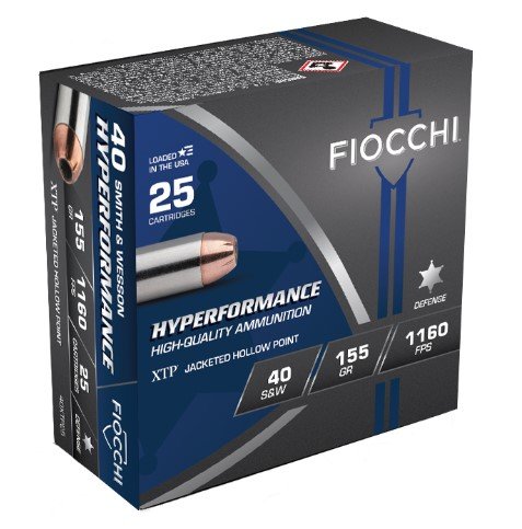 Buy Fiocchi 40XTP25 .40 S&W 155gr HP Nickel Plated Brass Ammo online