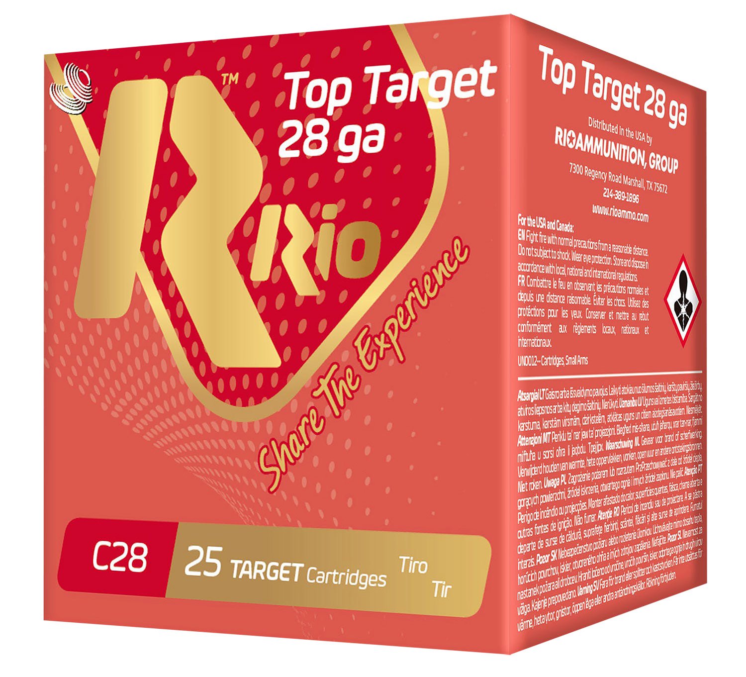Buy Rio RC289 Top Target 28 Gauge 2.75" 3/4 oz #9 Shot 25 Rounds online