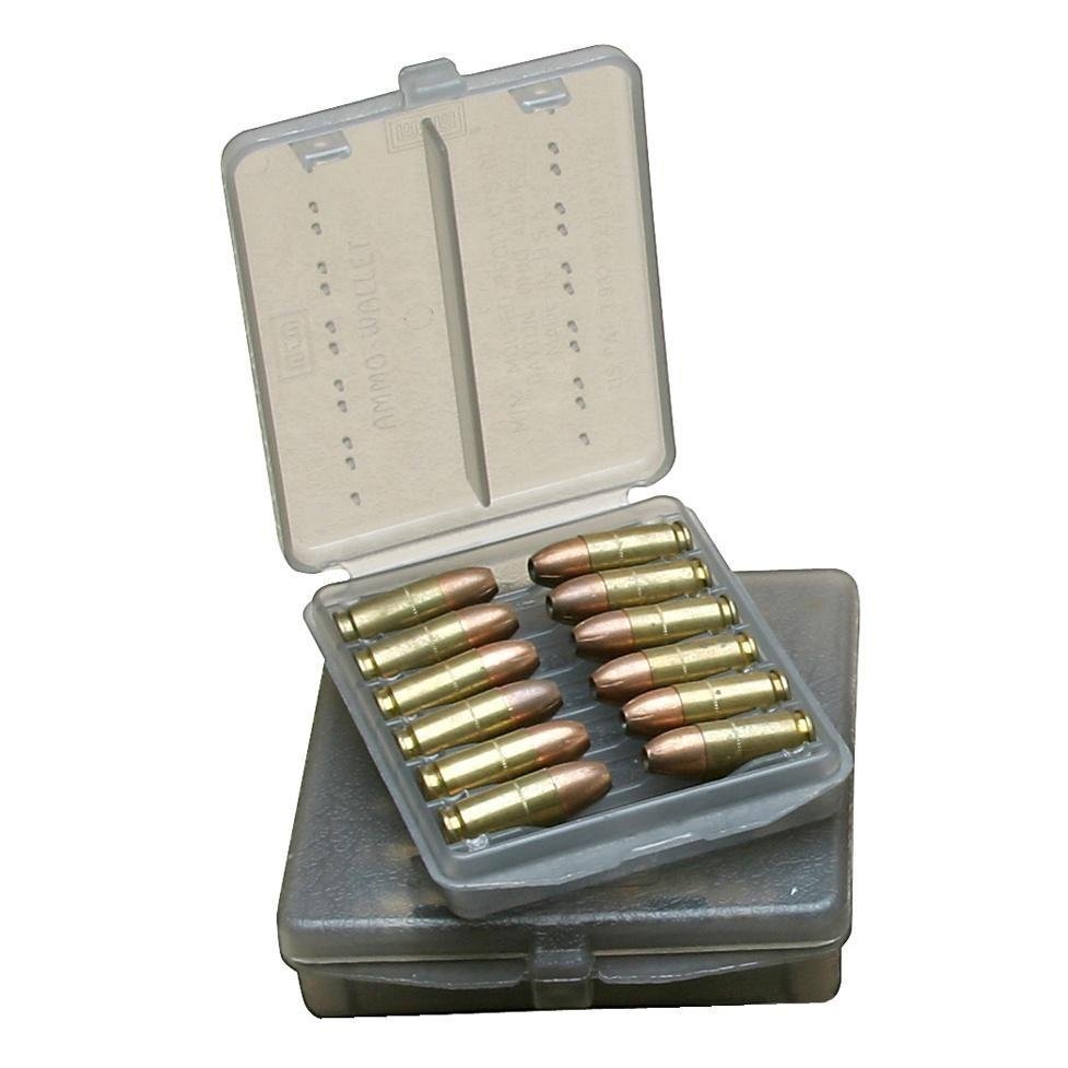 MTM Case-Gard Handgun Ammo Wallet - .38 & .357Mag - 12 Rounds - Clear Smoke - MTM Case-Gard - .38 & .357Mag