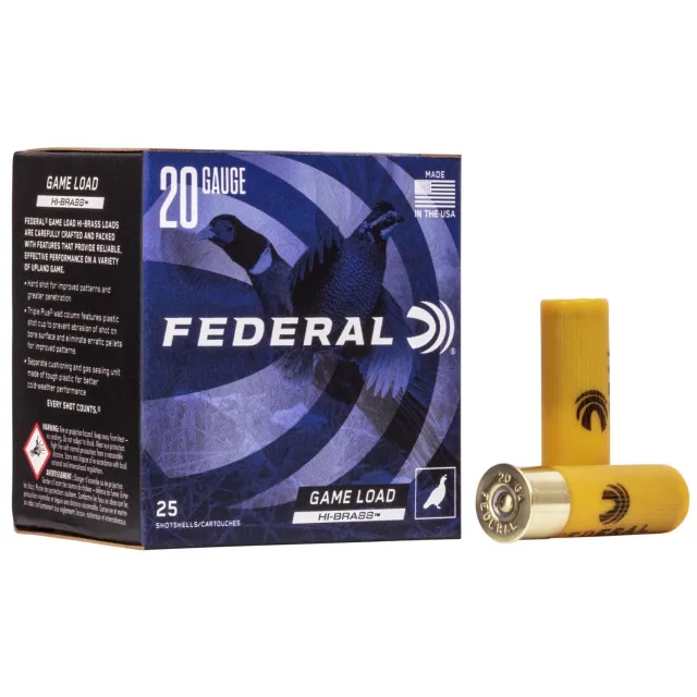 Federal H2045 Game-Shok 20 Gauge 2.75 in 1 oz #5 Shot 25 Rounds - Federal Premium Ammunition - 20 Gauge