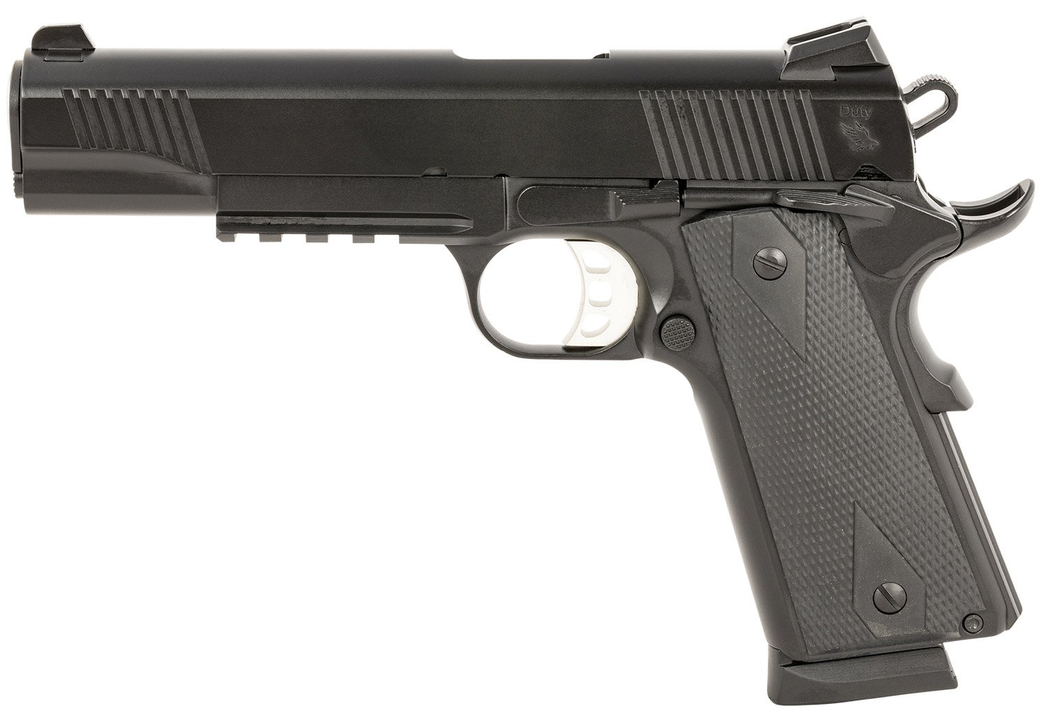 Tisas 1911 Duty 9mm 9Rd 5in Rail Black Grips Tactical - TISAS - 9mm