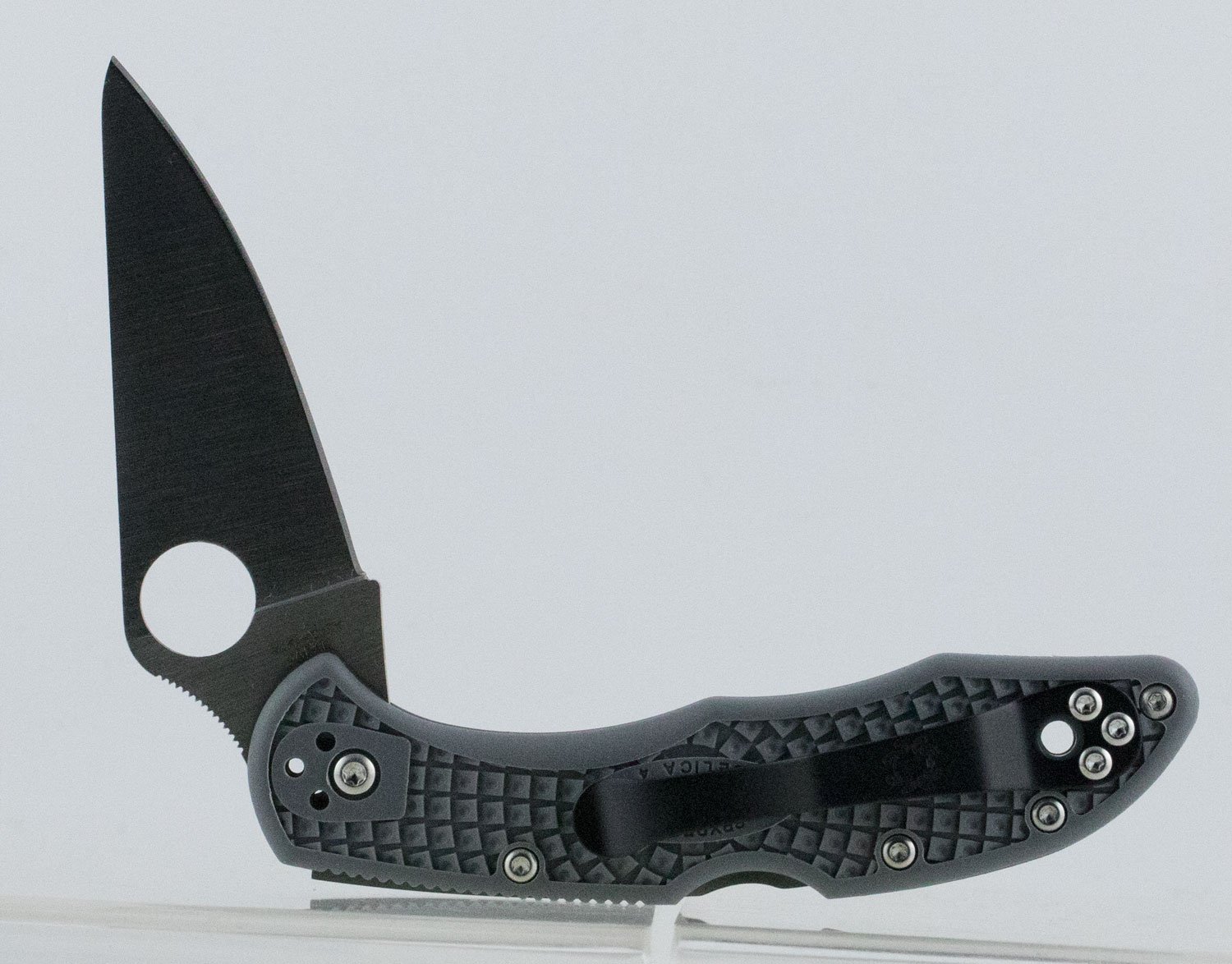 Spyderco Delica 4 Lightweight FRN Gray Flat Ground C11FPGY - Spyderco
