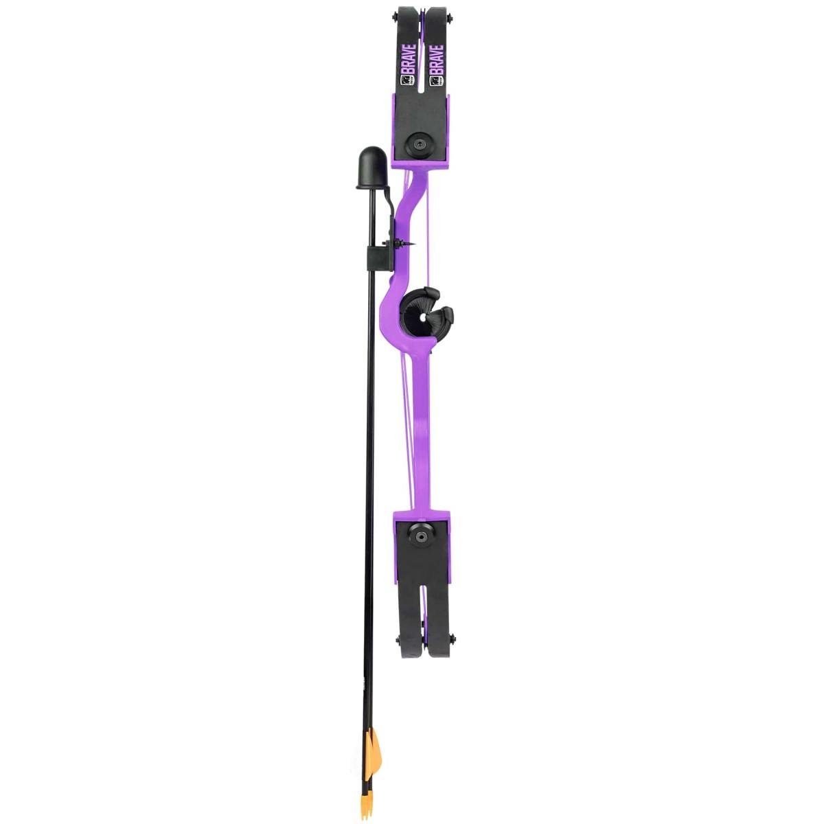 Bear Archery AYS300PL Youth Compound Bow Brave 25lb RH Purple Age 8+ - Escalade Sports DBA Bear Archery