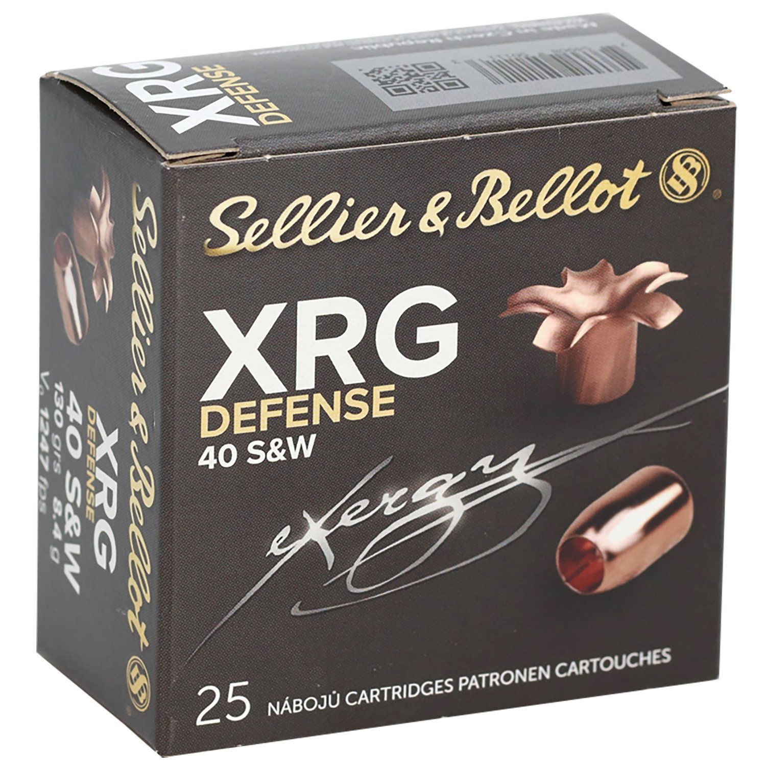 Buy Sellier & Bellot SB40XA 40S&W 130gr Solid Copper HP Ammo 25 Rounds online
