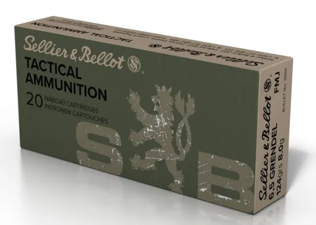 Sellier & Bellot SB65GA 6.5 Grendel 124GR FMJ 20 Rounds